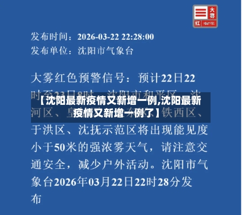 【沈阳最新疫情又新增一例,沈阳最新疫情又新增一例了】-第3张图片