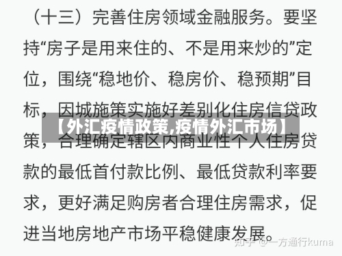 【外汇疫情政策,疫情外汇市场】-第1张图片