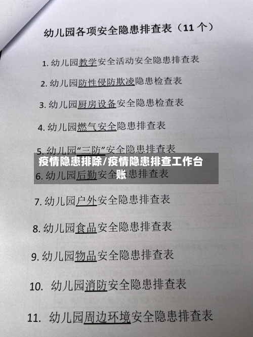 疫情隐患排除/疫情隐患排查工作台账-第1张图片