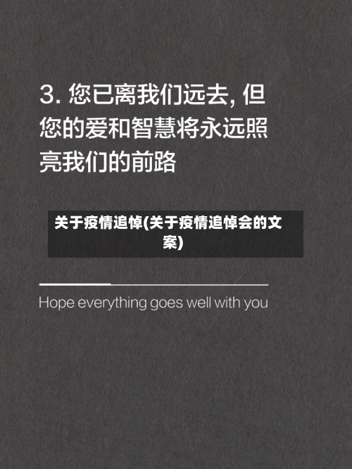 关于疫情追悼(关于疫情追悼会的文案)-第3张图片