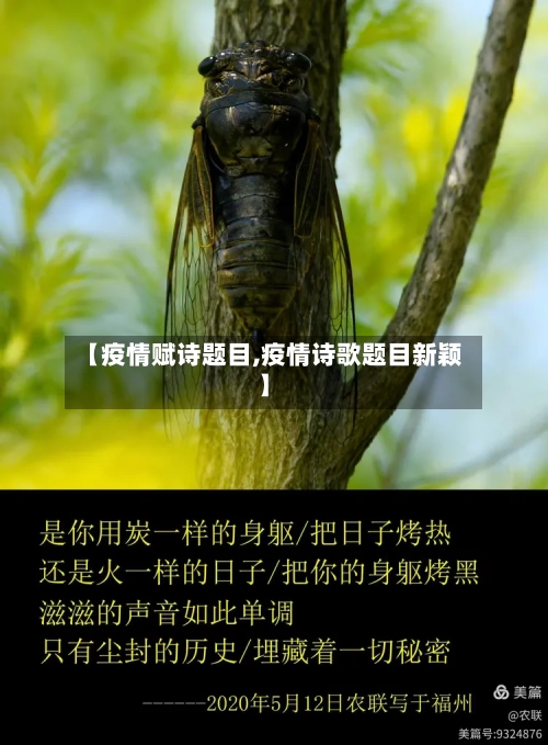 【疫情赋诗题目,疫情诗歌题目新颖】-第1张图片