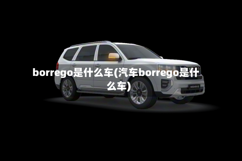 borrego是什么车(汽车borrego是什么车)-第1张图片