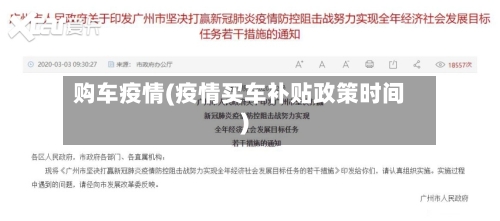 购车疫情(疫情买车补贴政策时间)-第3张图片